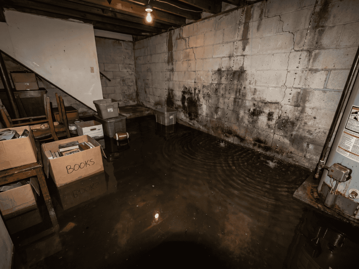 Visible Water or Puddles